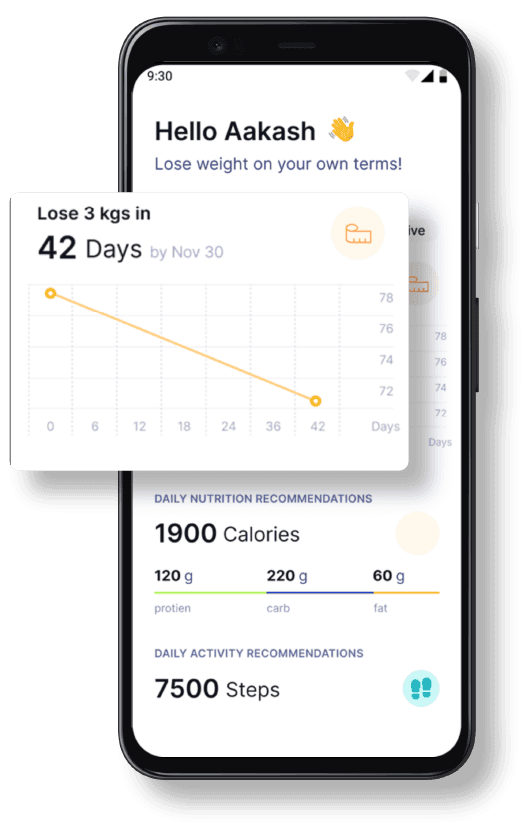 application UI in mobile phone