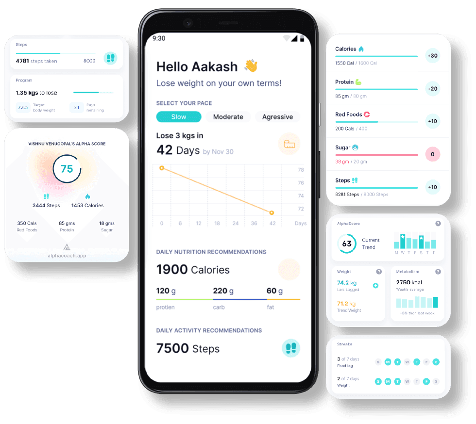application UI in mobile phone