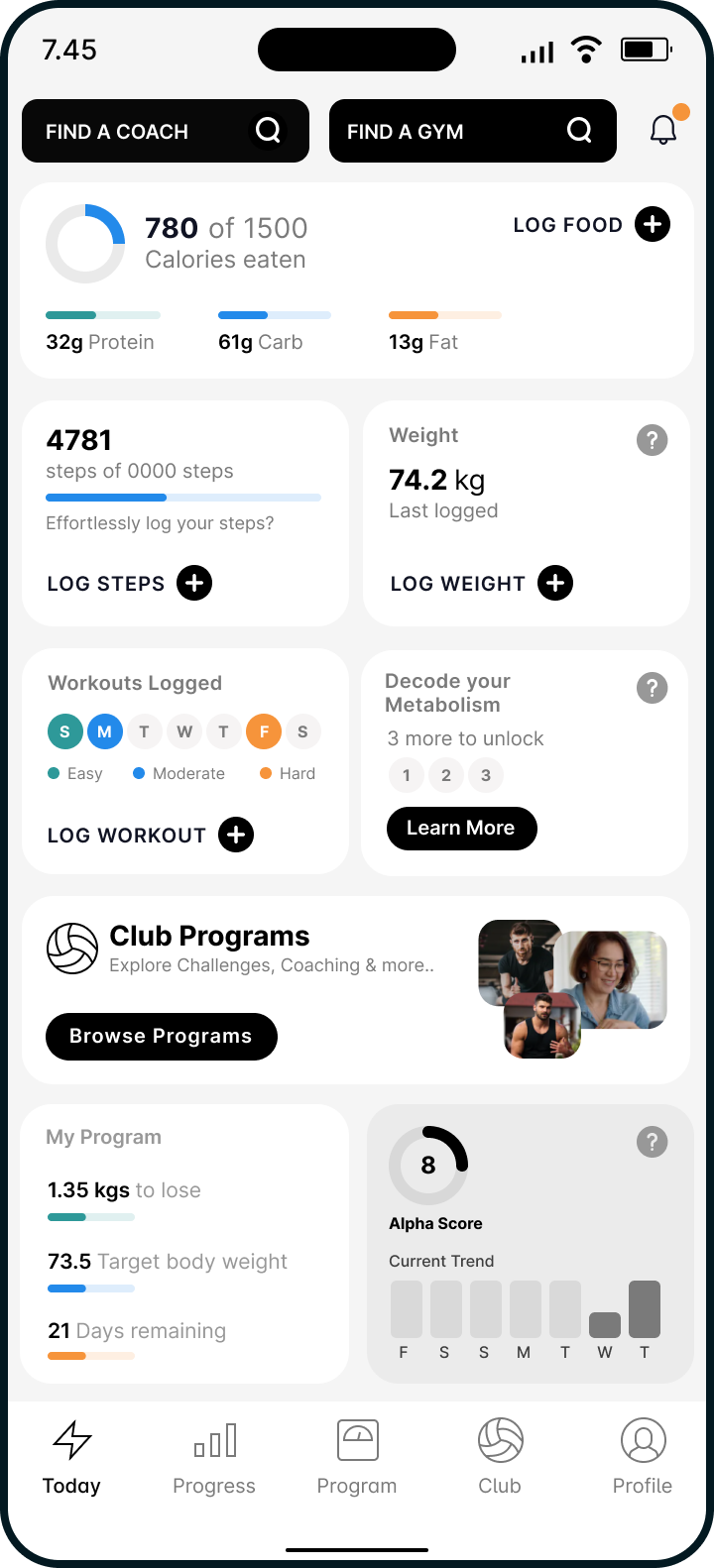 Alpha Coach App is trusted by 400k+ users