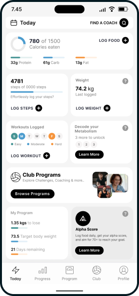 Alphacoach Mobile app