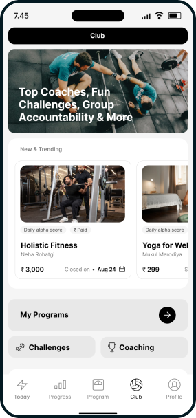 Alphacoach Mobile app